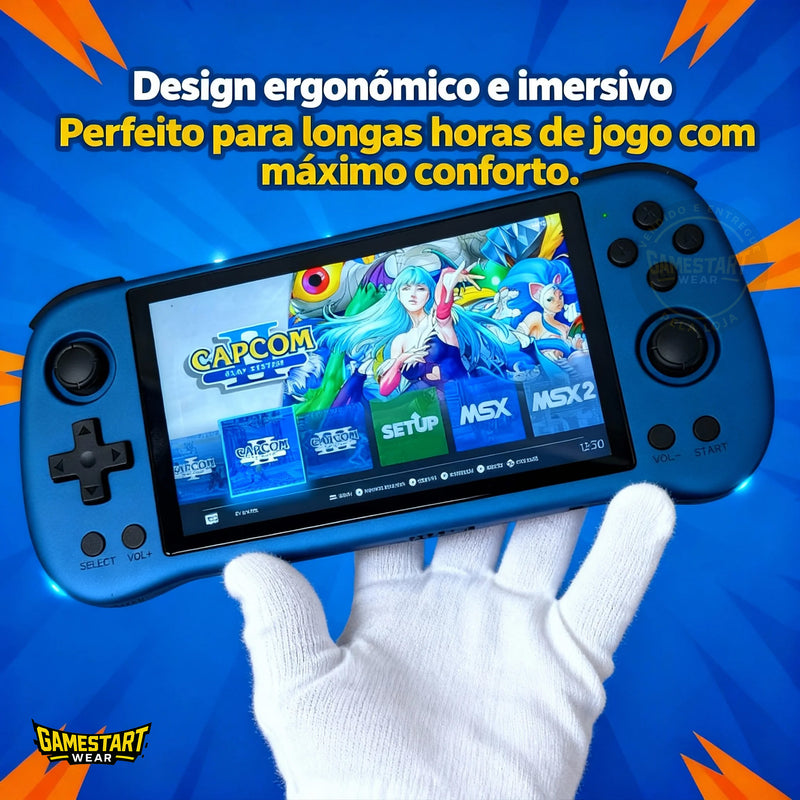 Odisseia Z55 - Compatível com +30 emuladores | Tela IPS 5.5” FHD | Jogos inclusos