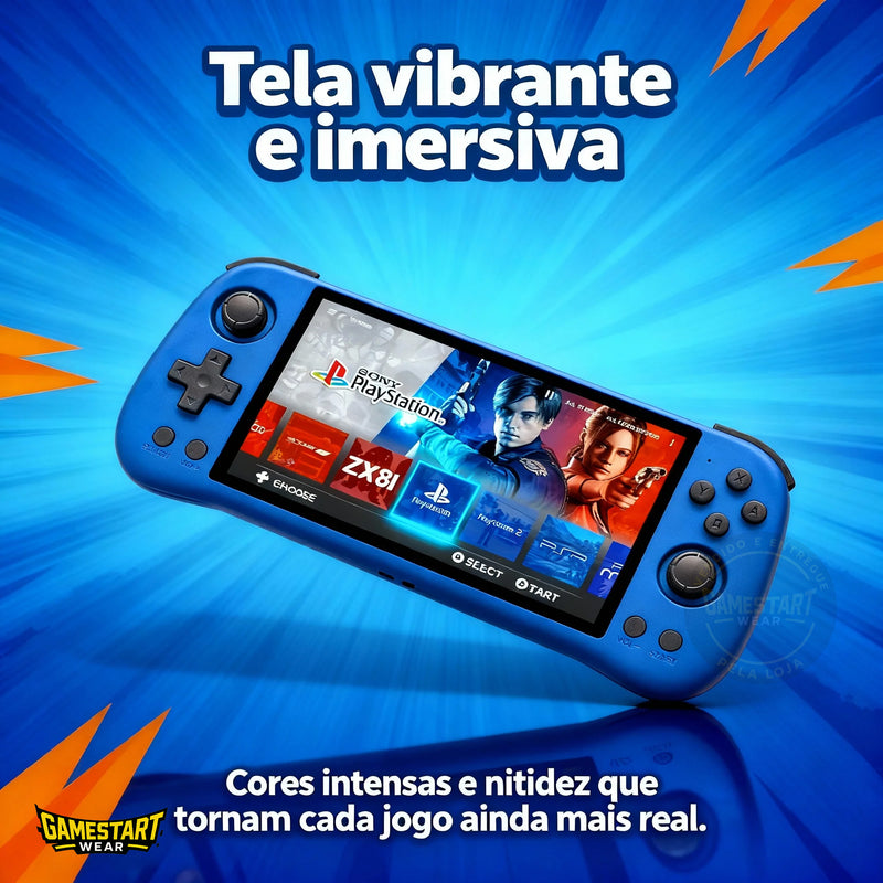 Odisseia Z55 - Compatível com +30 emuladores | Tela IPS 5.5” FHD | Jogos inclusos