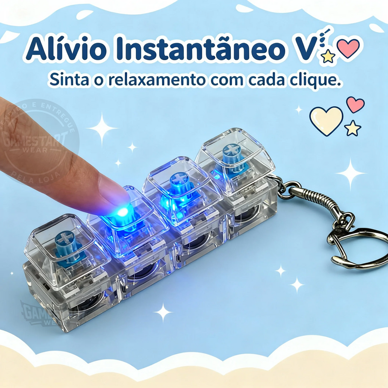 KeyTap™ — O Chaveiro Com o Clique Mais Satisfatório do Mundo