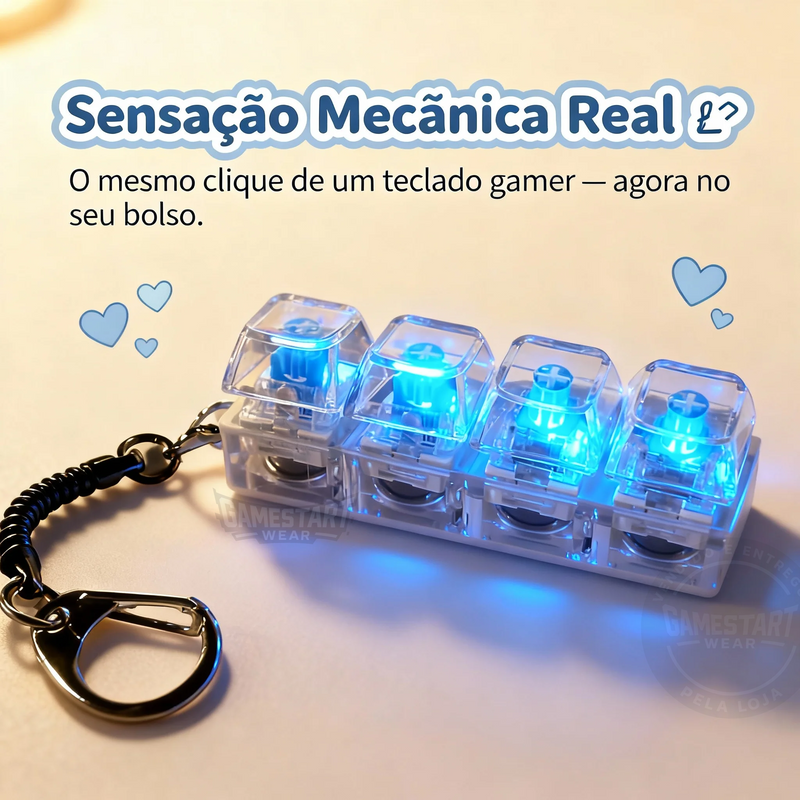 KeyTap™ — O Chaveiro Com o Clique Mais Satisfatório do Mundo