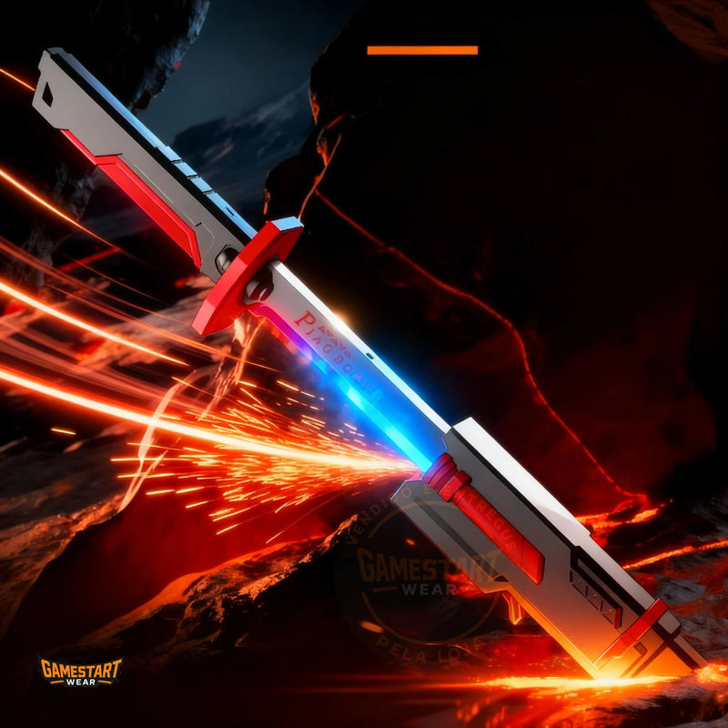 Sword Spark — Katana Cinemática com Efeitos de Luz e Fumaça