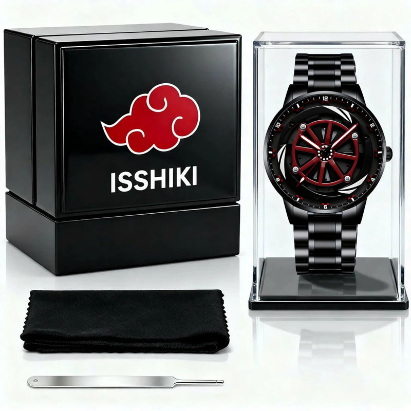 Relógio Akatsuki Sharingan – Liberte o poder do seu pulso com o Relógio Akatsuki!