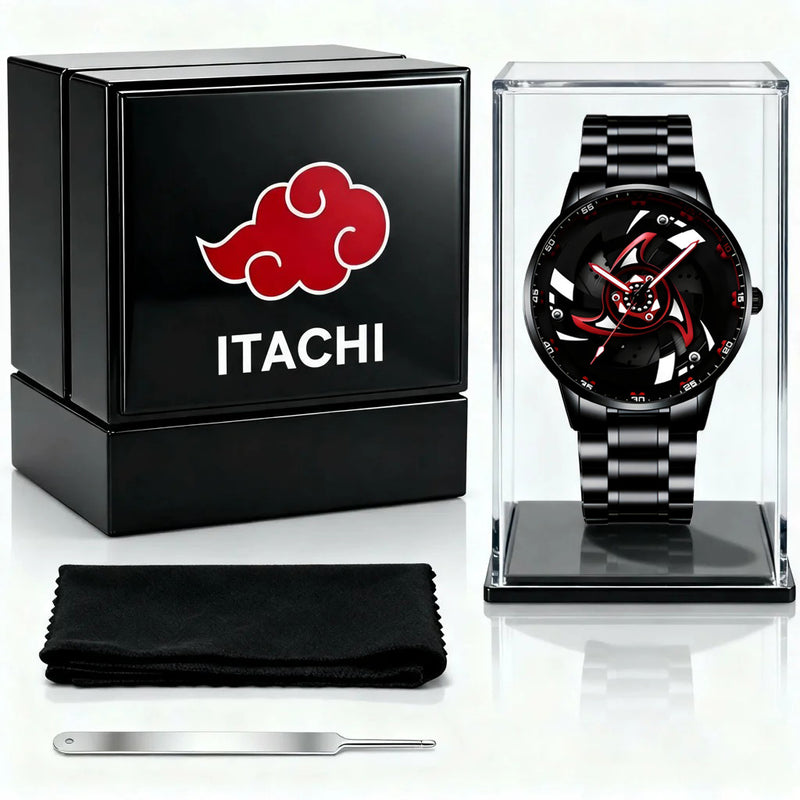 Relógio Akatsuki Sharingan – Liberte o poder do seu pulso com o Relógio Akatsuki!