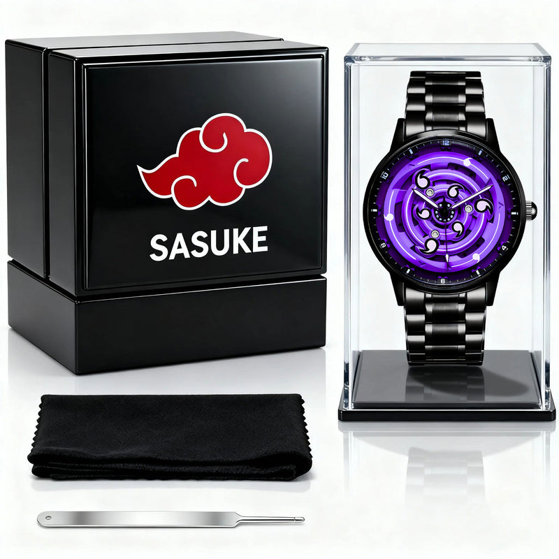 Relógio Akatsuki Sharingan – Liberte o poder do seu pulso com o Relógio Akatsuki!