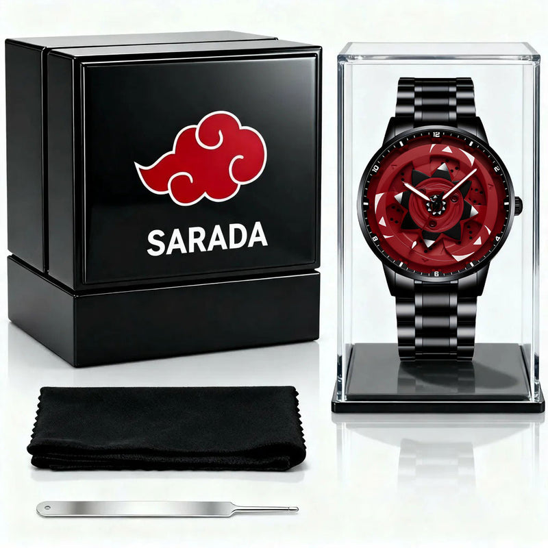 Relógio Akatsuki Sharingan – Liberte o poder do seu pulso com o Relógio Akatsuki!