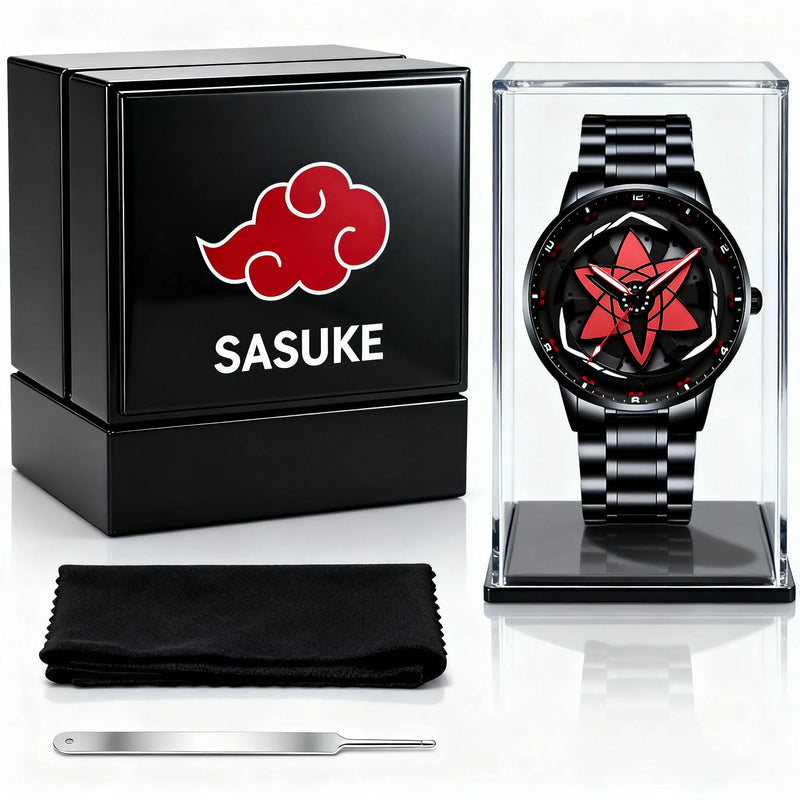 Relógio Akatsuki Sharingan – Liberte o poder do seu pulso com o Relógio Akatsuki!