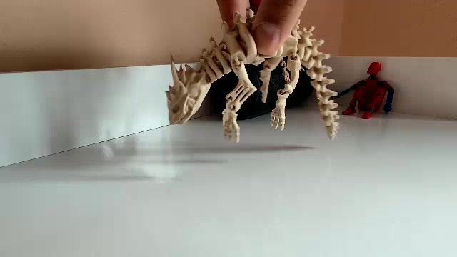 Esqueleto Dragão Articulado 23CM Impressão 3D flexível Decoração Geek Colecionável Gamer Aquário