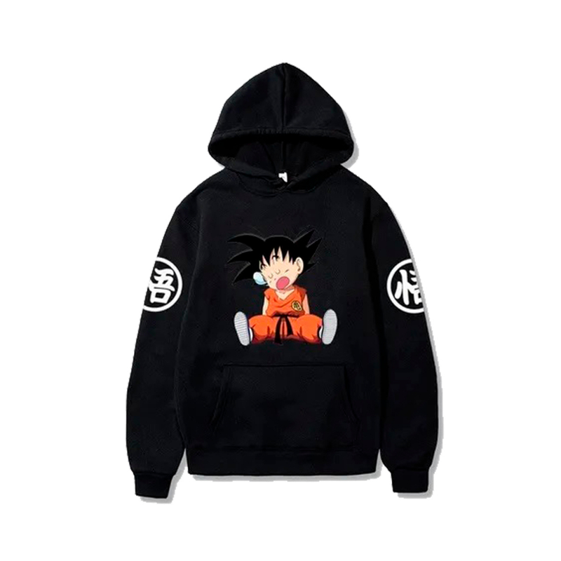 Moletom Canguru Infantil Goku Kids Blusa de Frio Estampada