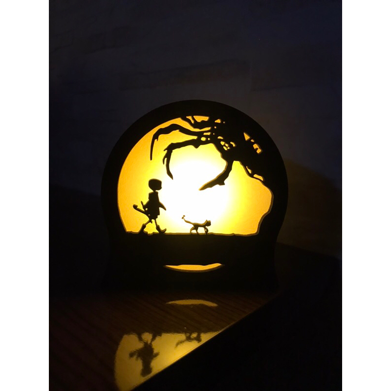 Luminária Geek de mesa Coraline e o Mundo Secreto