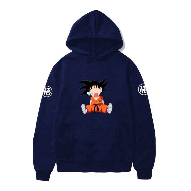 Moletom Canguru Infantil Goku Kids Blusa de Frio Estampada