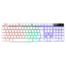 Teclado Gamer rgb Rise Mode G1, USB, Preto e Branco