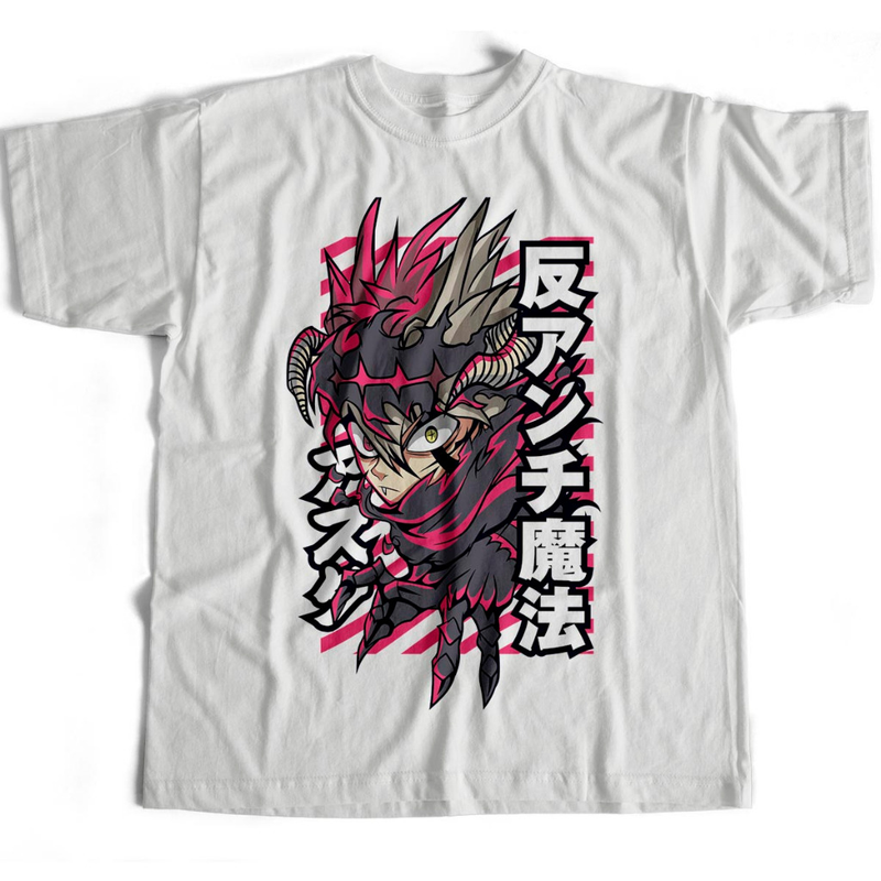 Camiseta Básica Asta e Liebe Touros Negros Black Clover V18