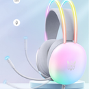 Headset Gamer Fone de ouvido Gamer iluminação LED RGB Branco Para PC Notebook Computador PS4 X-ONE