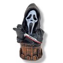 Boneco Colecionável Busto Action Figure Ghost Face Pânico Scream Terror Resina