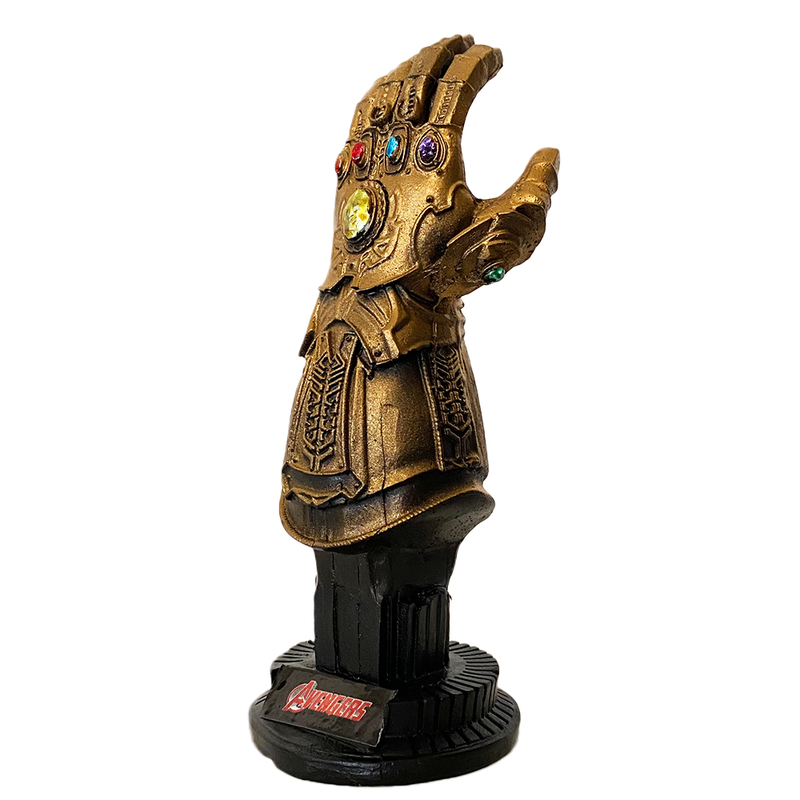 Manopla Do Infinito Thanos Vingadores Colecionável Boneco Marvel Geek Resina