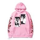 Blusa Moletom Canguru Unissex Black Clover Asta e Yuno Trevo.