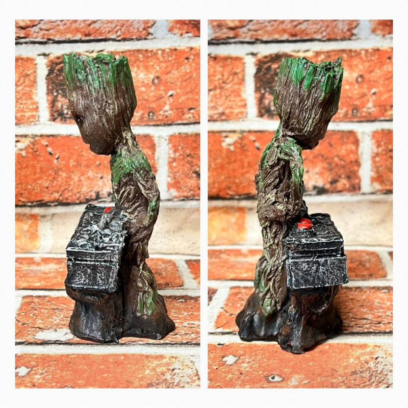 Groot Baby Guardiões da Galáxia Action Figure Boneco Colecionável Estatueta Estátua em Resina