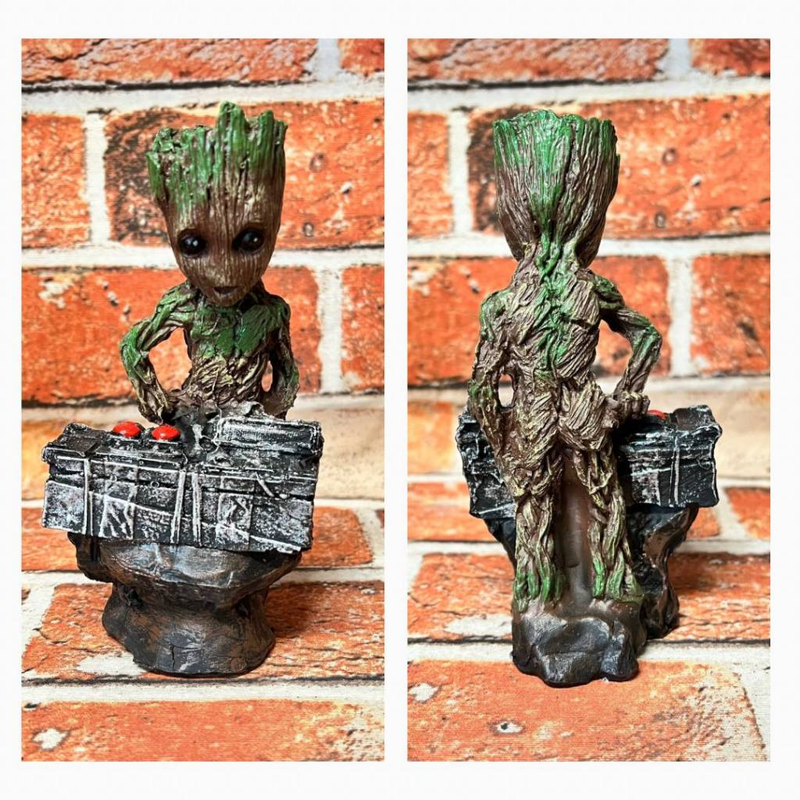 Groot Baby Guardiões da Galáxia Action Figure Boneco Colecionável Estatueta Estátua em Resina