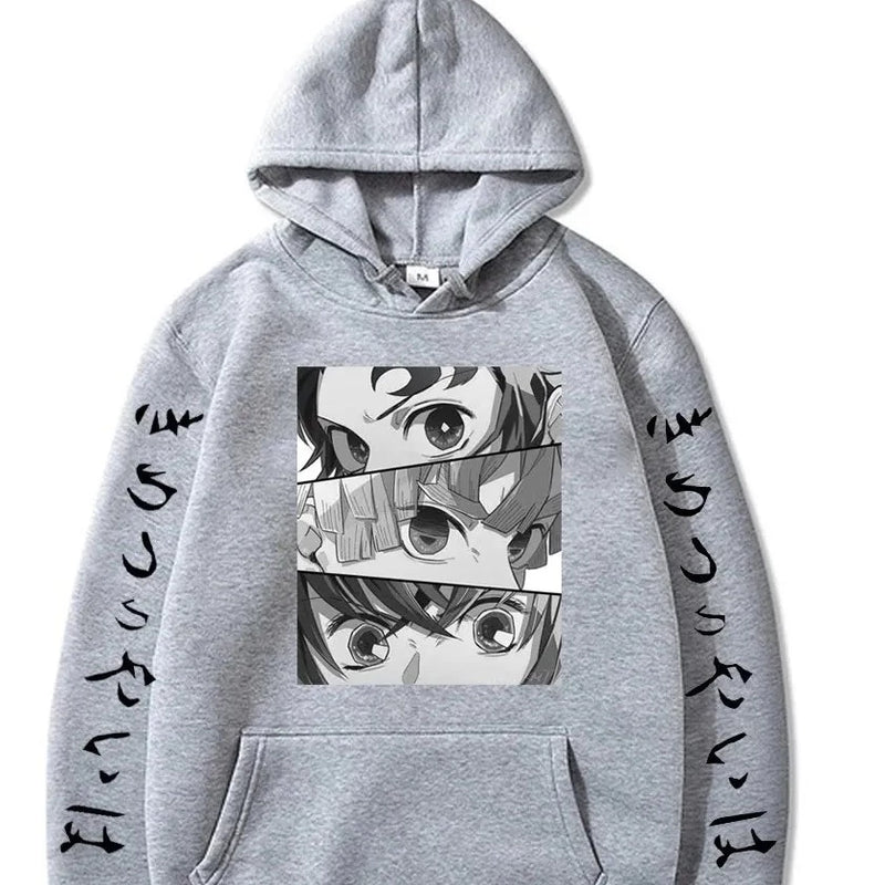 Moletom Blusa De Frio Casaco Agasalho Demon Slayer Kimetsu no Yaiba Tanjiro Zenetsu Inosuke