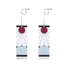 Demon Slayer Orelha Gancho Clipe Brincos Moda Feminina Prata Agulha Gota Brinco Jóias