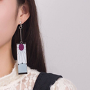 Demon Slayer Orelha Gancho Clipe Brincos Moda Feminina Prata Agulha Gota Brinco Jóias