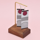 Demon Slayer Orelha Gancho Clipe Brincos Moda Feminina Prata Agulha Gota Brinco Jóias