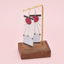 Demon Slayer Orelha Gancho Clipe Brincos Moda Feminina Prata Agulha Gota Brinco Jóias