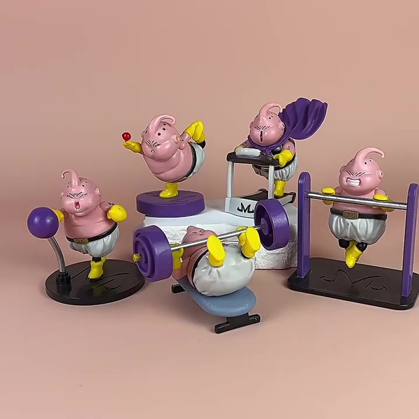 Bonecos Majin Buu Vesão Academia 8 cm Dragon Ball Z Action Figure Decoração e Coleção