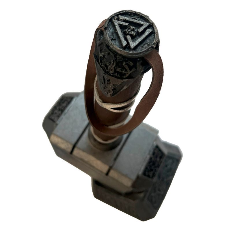 Mjolnir Martelo Thor com Base Filme Vingadores Colecionavel Estatua Colecionável Decoração 30cm