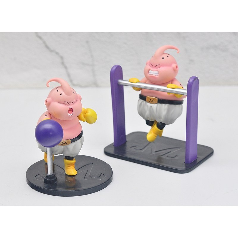 Bonecos Majin Buu Vesão Academia 8 cm Dragon Ball Z Action Figure Decoração e Coleção