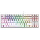 Teclado Mecânico Gamer Ninja Leap Pudim, Switch Blue, Rainbow, ABNT2, White