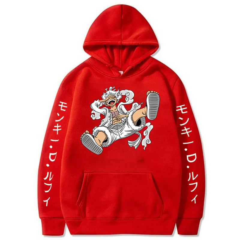 BLUSA DE FRIO MOLETOM CANGURU UNISSEX LUFFY GEAR ONE PIECE ANIME