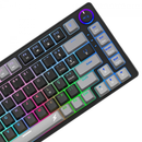 Teclado Gamer SuperFrame Ribbon, RGB, Switch Red, 75%, ABNT, Hot Swap, Com Fio, Black/Grey